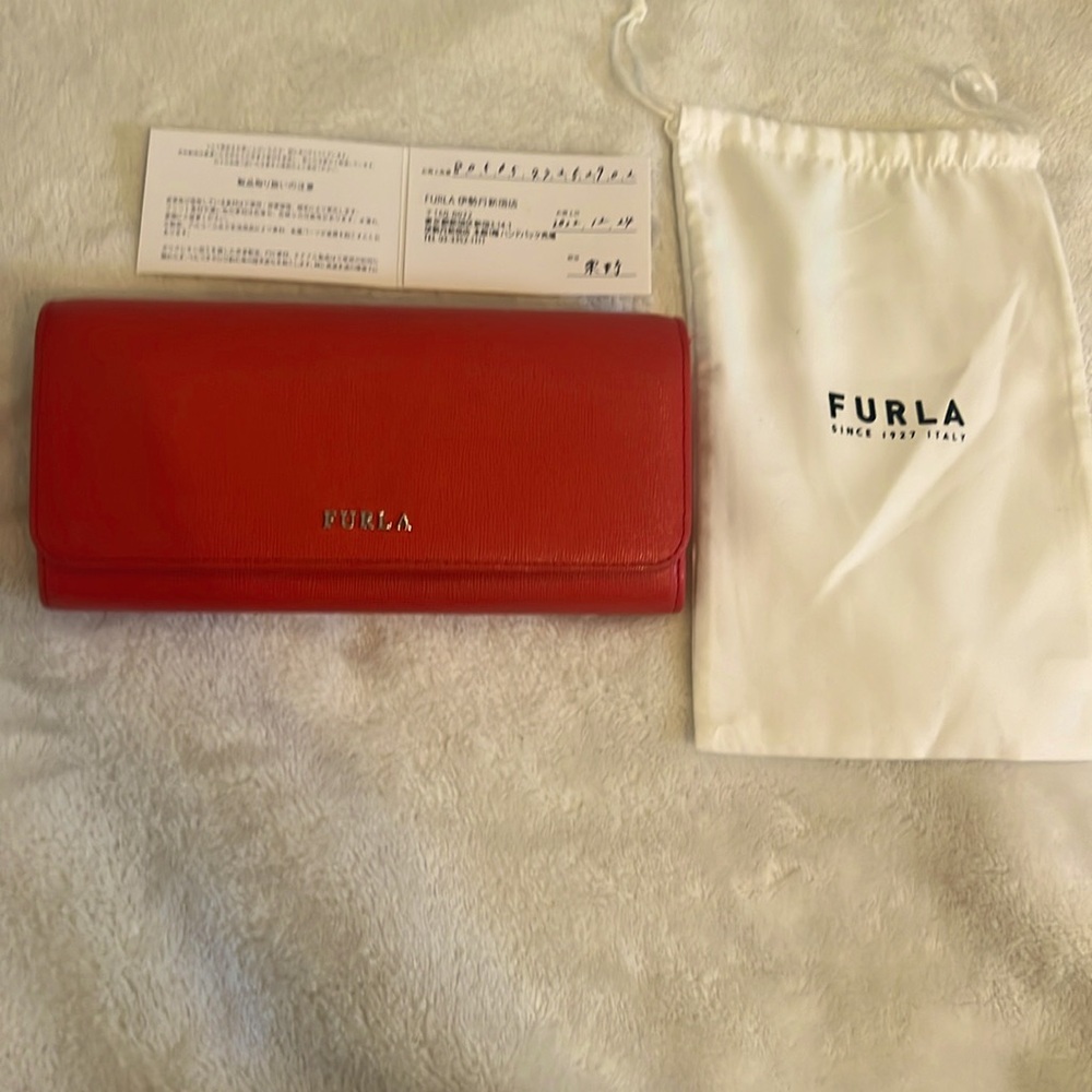 Authentic Furla Orange Wallet